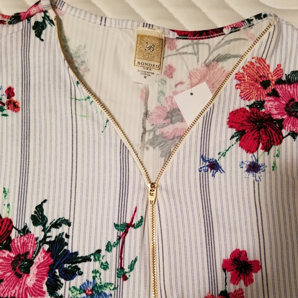 Ladies floral print tanktop